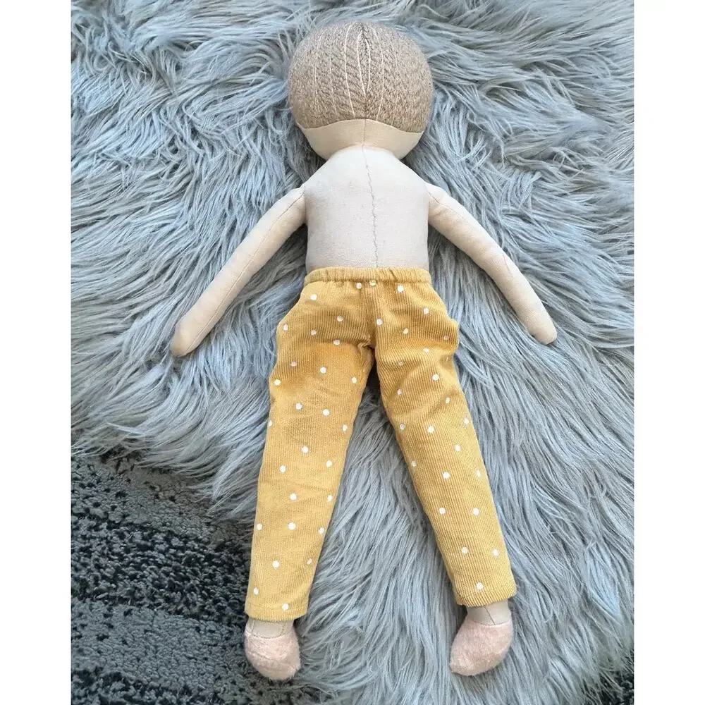 Pillowfort Blonde Boy Decorative Doll With Yellow Pants‎